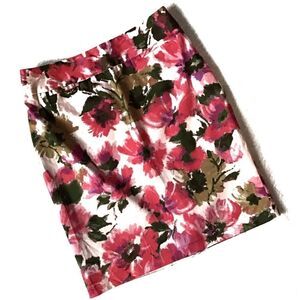 Evan Picone Petite Stretch Floral Sheath Skirt